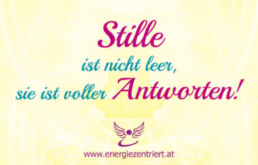 Stille? Was war das nochmal?